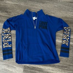 Victoria’s Secret Pink Half Zip Pull Over Sweatshirt